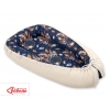 Babynestchen Babykokon - Traumfänger dunkelblau/beige
