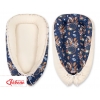 Babynestchen Babykokon - Traumfänger dunkelblau/beige