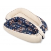 Babynestchen Babykokon - Traumfänger dunkelblau/beige