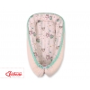 Babynestchen - Eulen creme-minze/puderrosa
