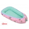 Babynestchen - Eulen rosa-minze/minze