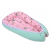 Babynestchen - Eulen rosa-minze/minze