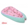 Babynestchen - Eulen rosa-minze/minze