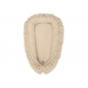 Babynestchen mit Rüsche - beige