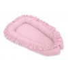 Babynestchen mit Rüsche - rosa