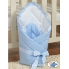 Babynestchen mit Schleife - Bär mit Schleife blau