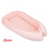 Babynestchen - Pfirsich-Blumenmuster/puderrosa
