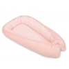 Babynestchen - Pfirsich-Blumenmuster/puderrosa