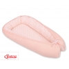 Babynestchen - Pfirsich-Blumenmuster/puderrosa