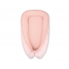 Babynestchen - Pfirsich-Blumenmuster/puderrosa