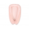Babynestchen - Pfirsich-Blumenmuster/puderrosa