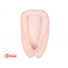 Babynestchen - Pfirsich-Blumenmuster/puderrosa