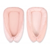 Babynestchen - Pfirsich-Blumenmuster/puderrosa