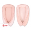 Babynestchen - Pfirsich-Blumenmuster/puderrosa