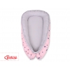 Babynestchen - rosa-blaue Sternen/grau