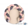 Babynestchen / Spielmatte 2 in1 - beige-altrosa-anthrazit Bettschlange Bettumrandung