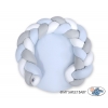 Babynestchen / Spielmatte 2 in1 - weiß-blau-grau