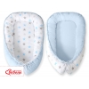 Babynestchen - Sternen grau-blau/blau
