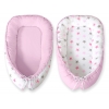 Babynestchen - Sternen grau-rosa/grau