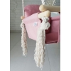 Indoor-Babyschaukel Kaninchen Rosa