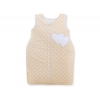 Babyschlafsack - Hängende Herzen Beige - Punktemuster