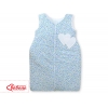 Babyschlafsack - Hängende Herzen blaue Blümchen