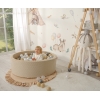 Bällebad 90 x 30 cm Minkystoff mit Bällen 300st - beige