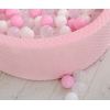 Bällebad 90 x 30 cm Minkystoff mit Bällen 300st - rosa