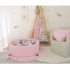 Bällebad 90 x 30 cm Minkystoff mit Bällen 300st - rosa
