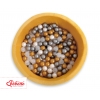 Bällebad aus Minkystoff Bällepool mit bunten Bällen 200st - honey yellow
