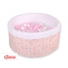 Bällebad aus Minkystoff mit Bällen 200st - Ballerinen rosa