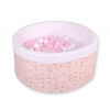 Bällebad aus Minkystoff mit Bällen 200st - Ballerinen rosa