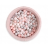Bällebad aus Minkystoff mit Bällen 200st- blush
