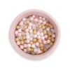 Bällebad aus Minkystoff mit Bällen 200st- blush