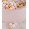Bällebad aus Minkystoff mit Bällen 200st- blush