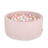 Bällebad aus Minkystoff mit Bällen 200st- blush