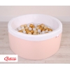 Mädchen Bällebad Gold Rosa Grau