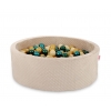 Bällebad Beige Minkystoff Höhe 30 cm 200st Bällen