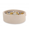 Bällebad Beige Minkystoff Höhe 30 cm 200st Bällen