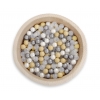 Bällebad Beige Minkystoff Höhe 30 cm 200st Bällen