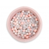Bällebad für Baby Höhe 30 cm Minkystoff mit Bällen 200st- blush