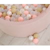 Bällebad für Baby Höhe 30 cm Minkystoff mit Bällen 200st- blush