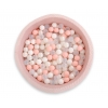 Bällebad für Baby Höhe 30 cm Minkystoff mit Bällen 200st- blush