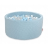 Bällebad für Babys 90 x 40 cm Minky mit Bällen 200st- misty blue