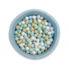 Bällebad für Babys 90 x 40 cm Minky mit Bällen 200st- misty blue