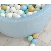 Bällebad für Babys 90 x 40 cm Minky mit Bällen 200st- misty blue