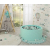 Bällebad für Babys 90 x 40 cm Minky mit Bällen 300st - minze