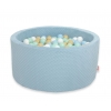 Bällebad für Babys 90 x 40 cm Minky mit Bällen 300st - misty blue
