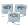 Bällebad für Babys 90 x 40 cm Minky mit Bällen 300st - misty blue