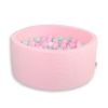 Bällebad für Babys 90 x 40 cm Minky mit Bällen 300st - rosa